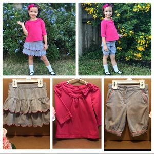 Janie and Jack 2T Bundle Pink/skirt/Knicker